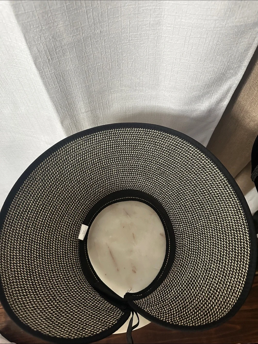 Tickled Pink Wide-Brim Straw Sun Hat